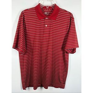 Arrow Men’s striped polo style shirt size medium